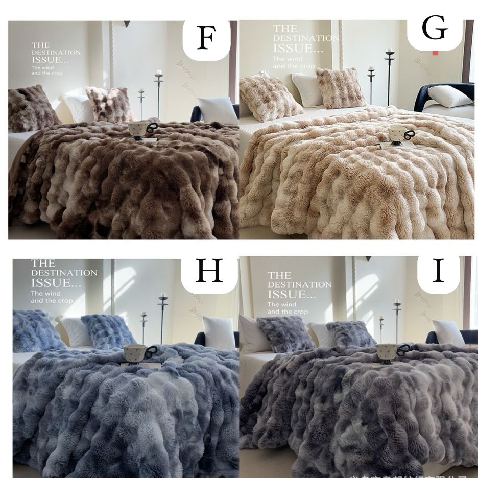 BubbleLux | Cozy Versatile Tie Dye Winter Throw Blanket 6
