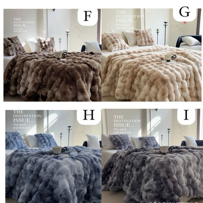 BubbleLux | Cozy Versatile Tie Dye Winter Throw Blanket 6