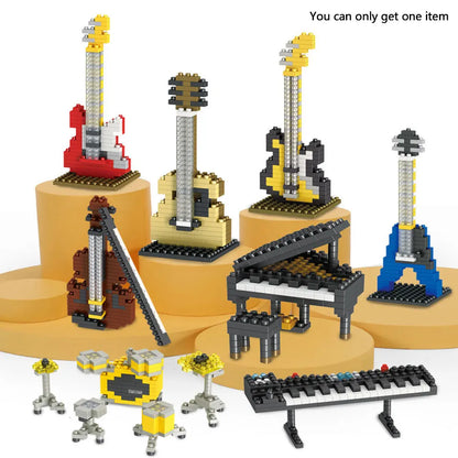 Mini Musical Instrument Building Block Kit