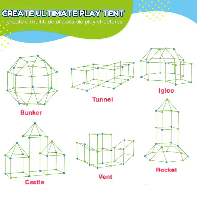 Fun Kids Playhouse Building Set – Imaginative Play Kit