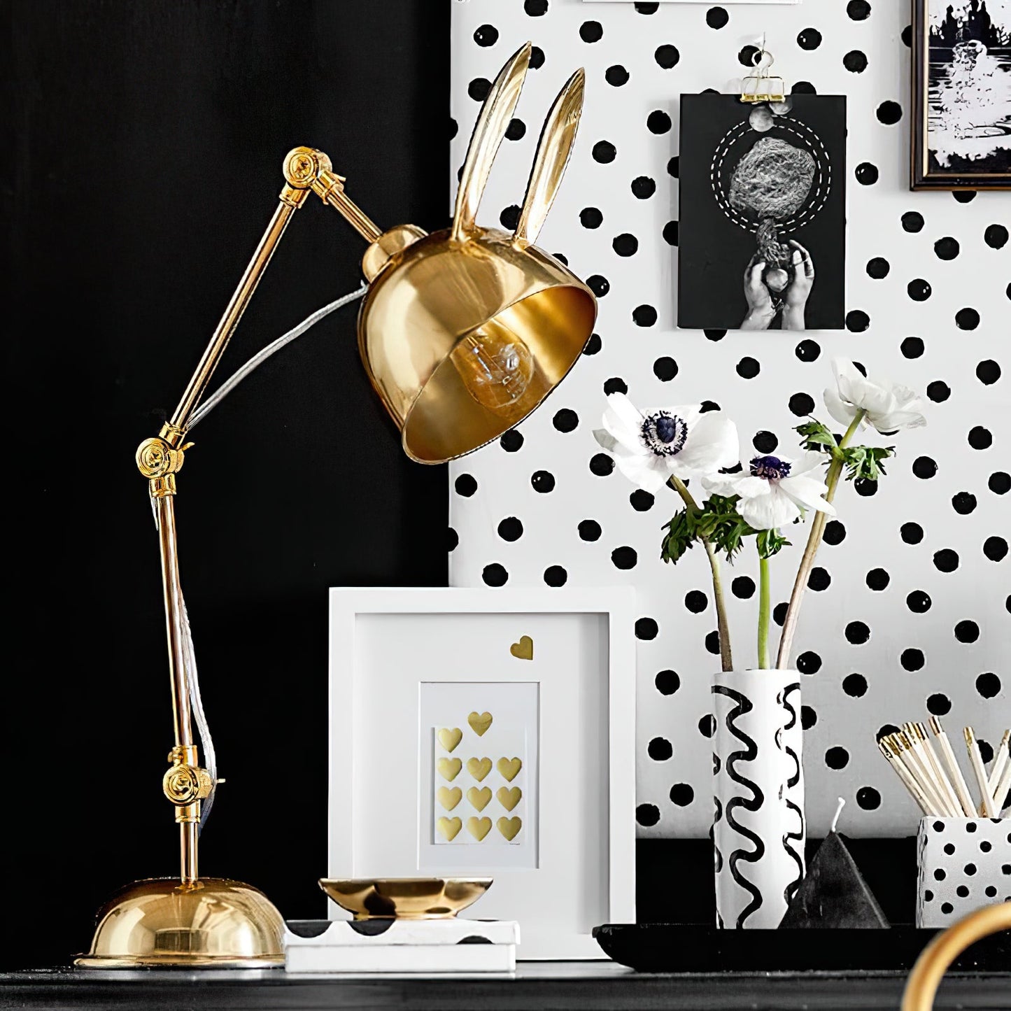 Luxury Gold Bunny Table Lamp