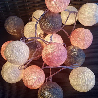 Fluffy White Cotton String Decor
