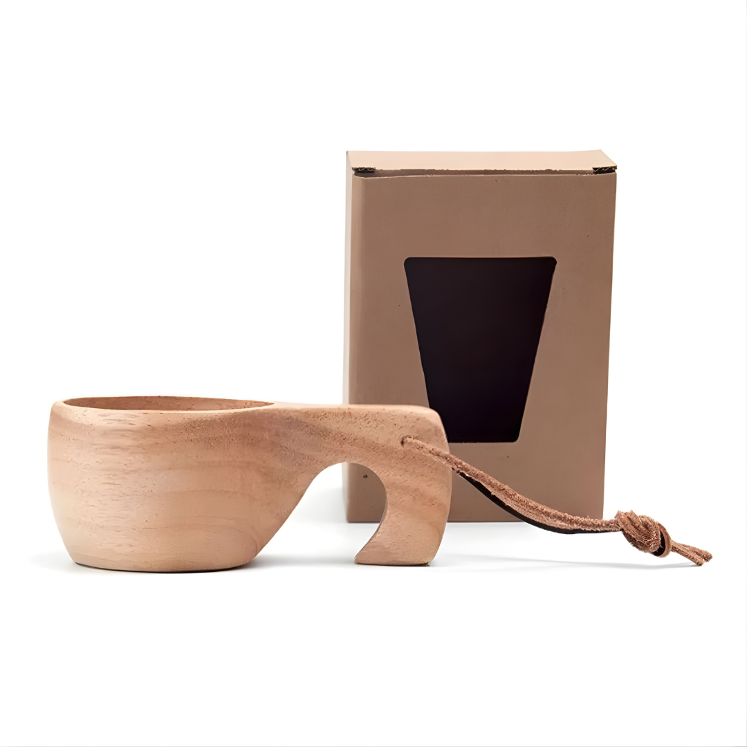Eco Friendly Handmade Natural Wood Mug