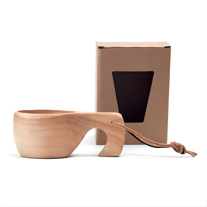 Eco Friendly Handmade Natural Wood Mug