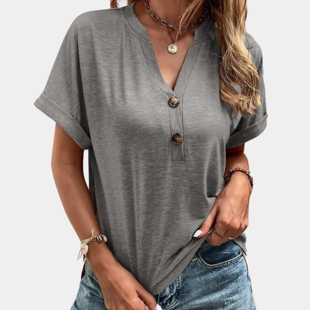 Lightweight Ladies Casual Cotton Top - Fesara