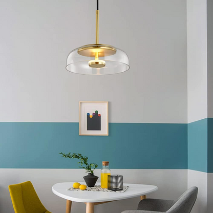 Contemporary Glass Hanging Pendant Light Fixture