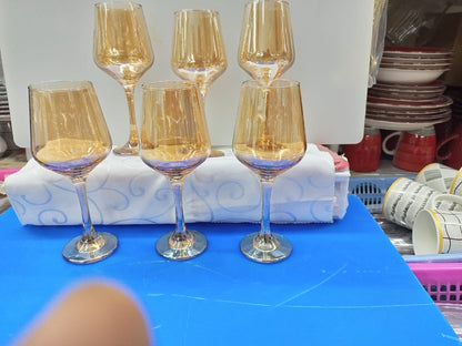 Elegant Wine Glass Set 6 Piece