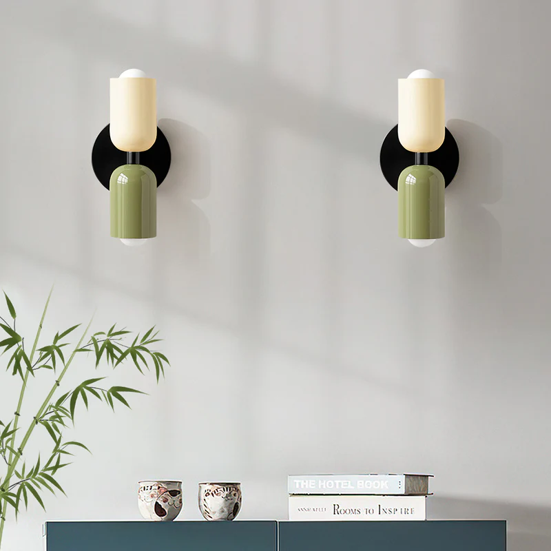 Contemporary Dual Head Wall Lamp