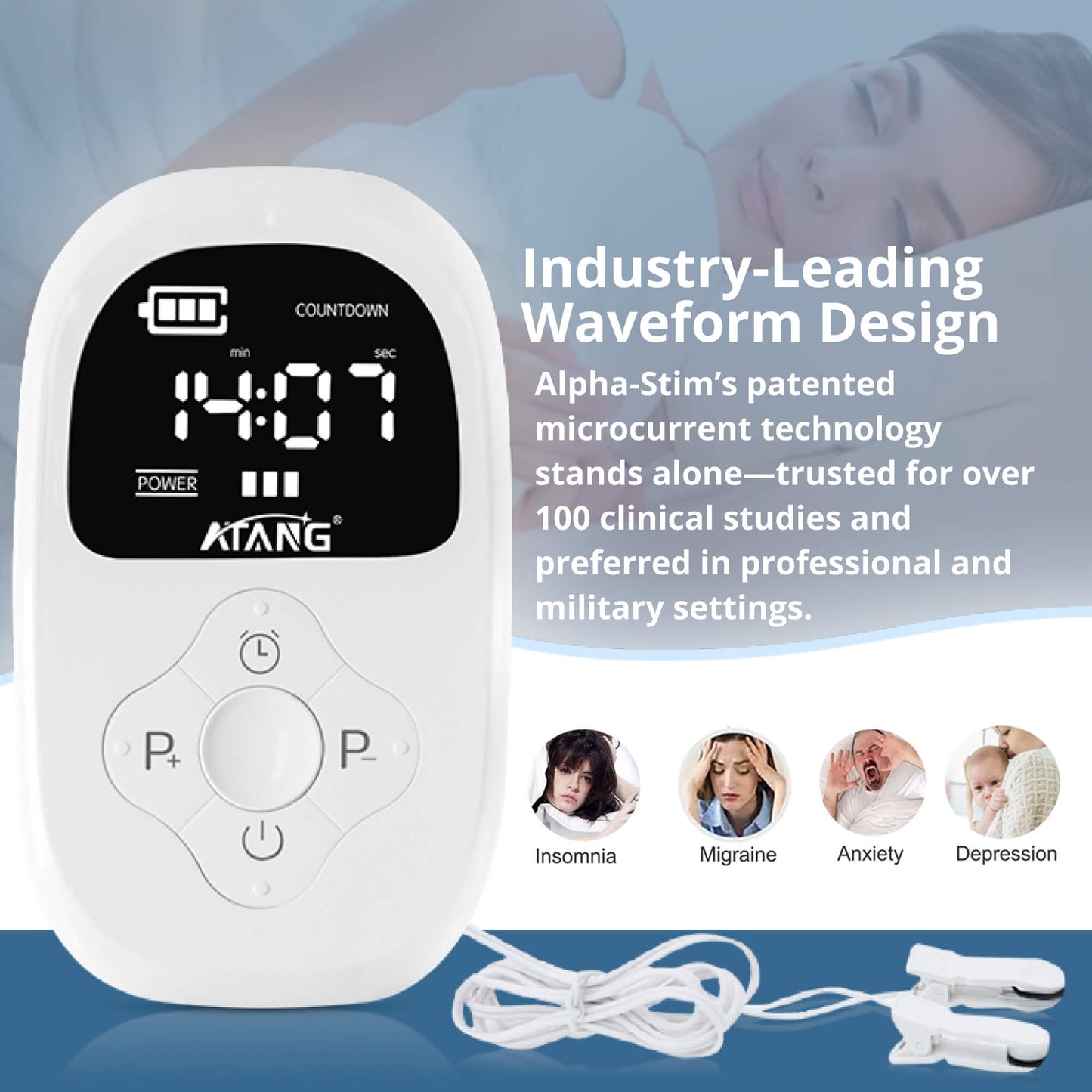 Portable Relaxation Therapy Device for Sleep Relief