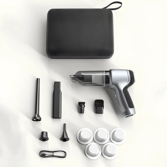 Portable Rechargeable Hand Vacuum for Home and Car - Fesara