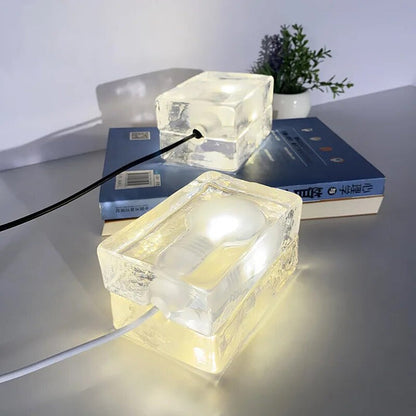 Stylish Glass Desk Lamp with Soft LED Lighting