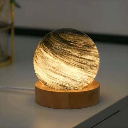 Colorful Globe Desk Lamp with USB Rechargeable Soft Light