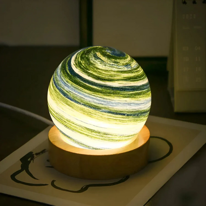 Colorful Globe Desk Lamp with USB Rechargeable Soft Light