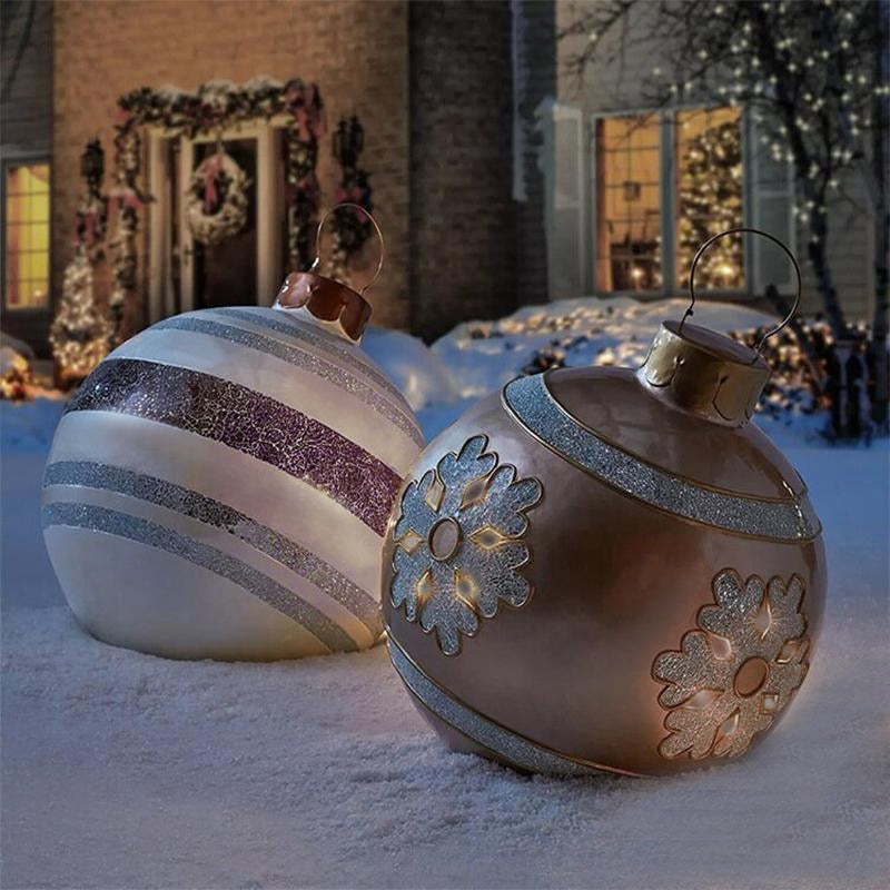 Festive Inflatable Holiday Outdoor Ball Decoration
