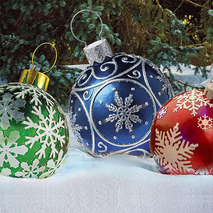 Festive Inflatable Holiday Outdoor Ball Decoration