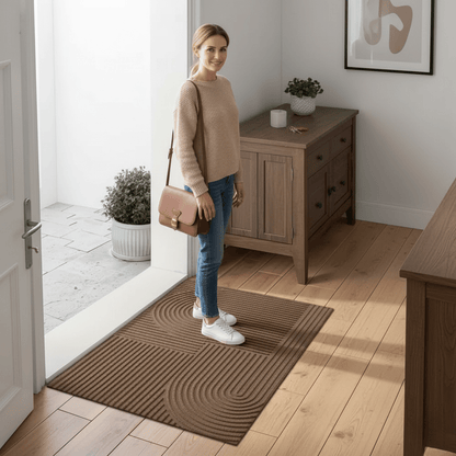 Waterproof Non-Slip Floor Mat with Wave Design