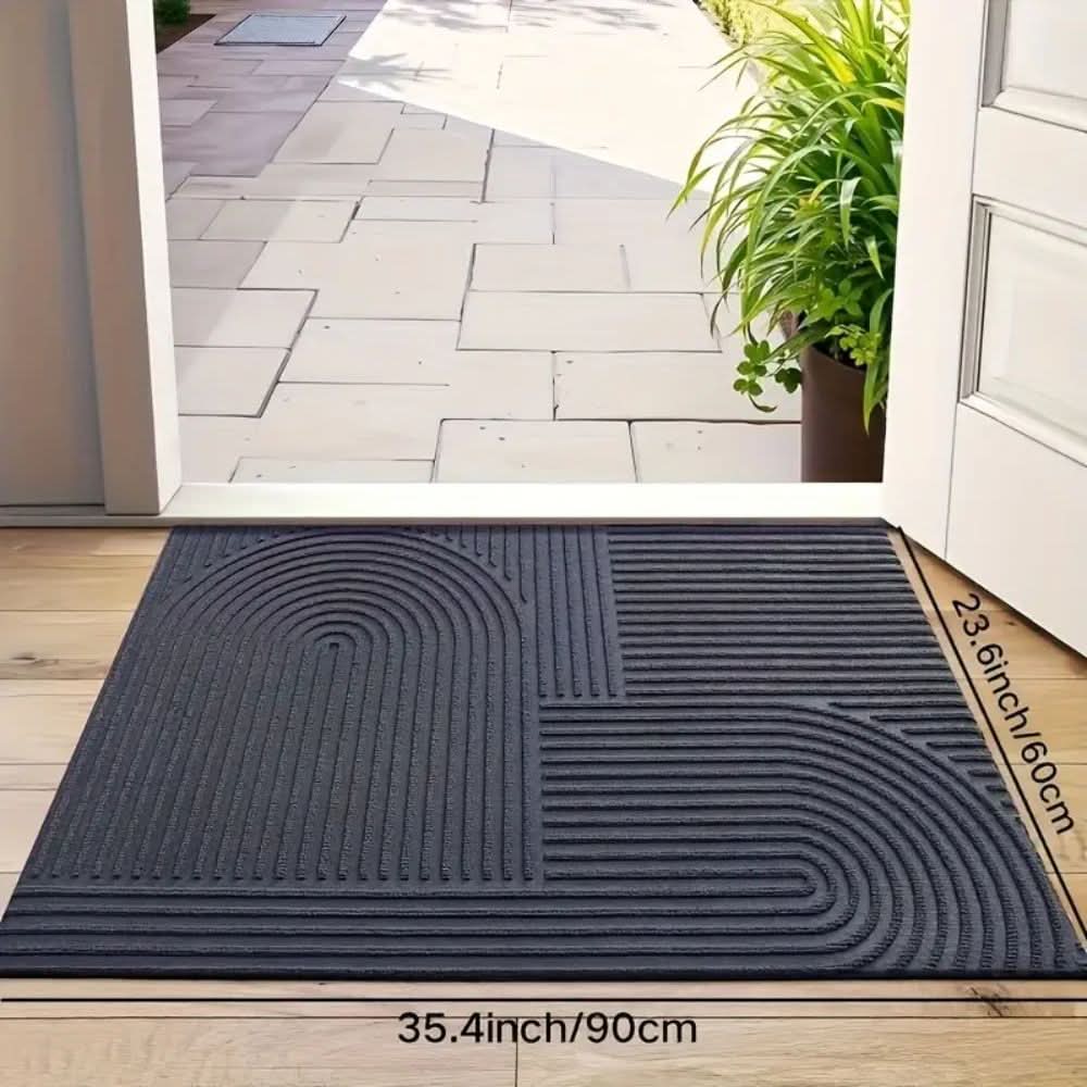 Waterproof Non-Slip Floor Mat with Wave Design