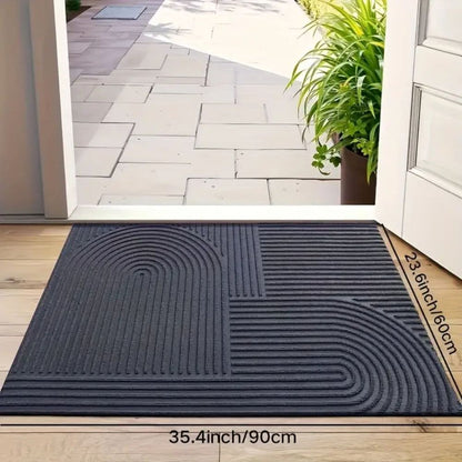 Waterproof Non-Slip Floor Mat with Wave Design