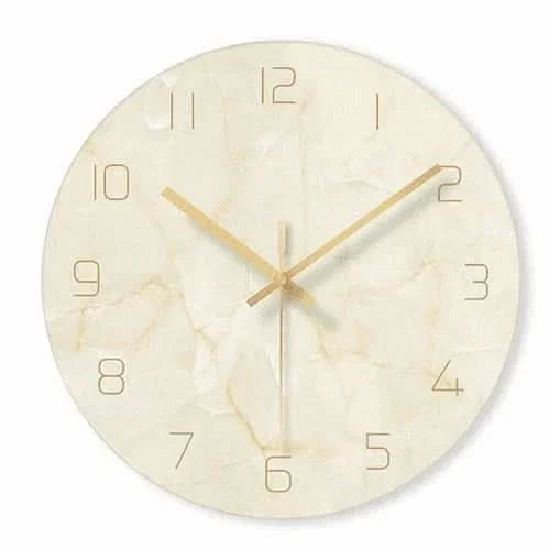 Classic Marble Effect Wall Clock