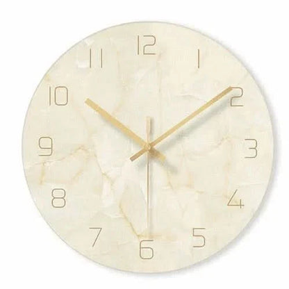 Classic Marble Effect Wall Clock