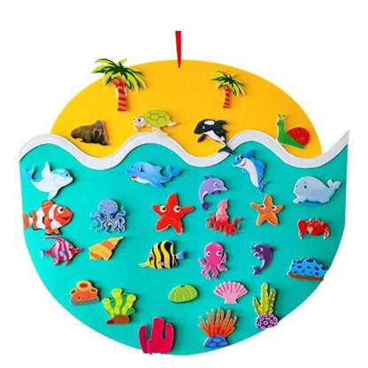 Colorful Felt Animal Figures Decoration