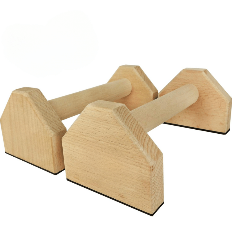 Durable Wood Push Up Bars for Home Workout - Fesara