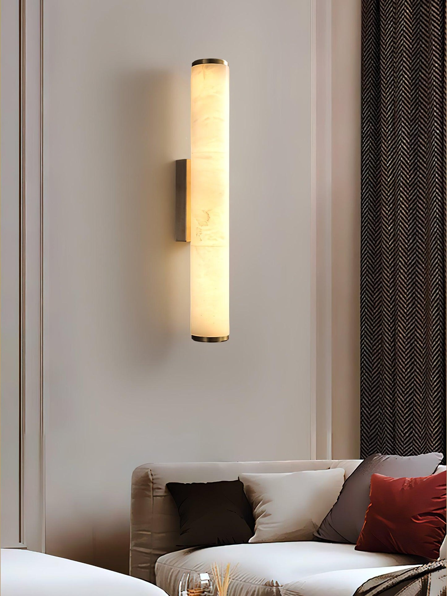 Contemporary White Glass LED Wall Light Fixtures
