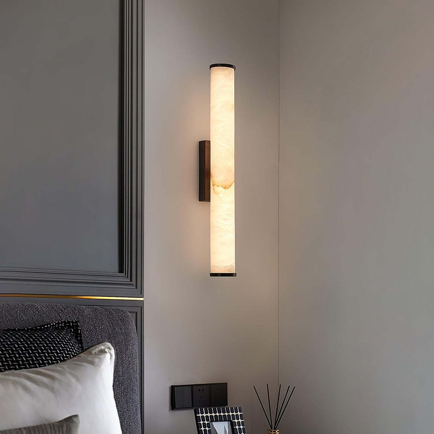 Contemporary White Glass LED Wall Light Fixtures