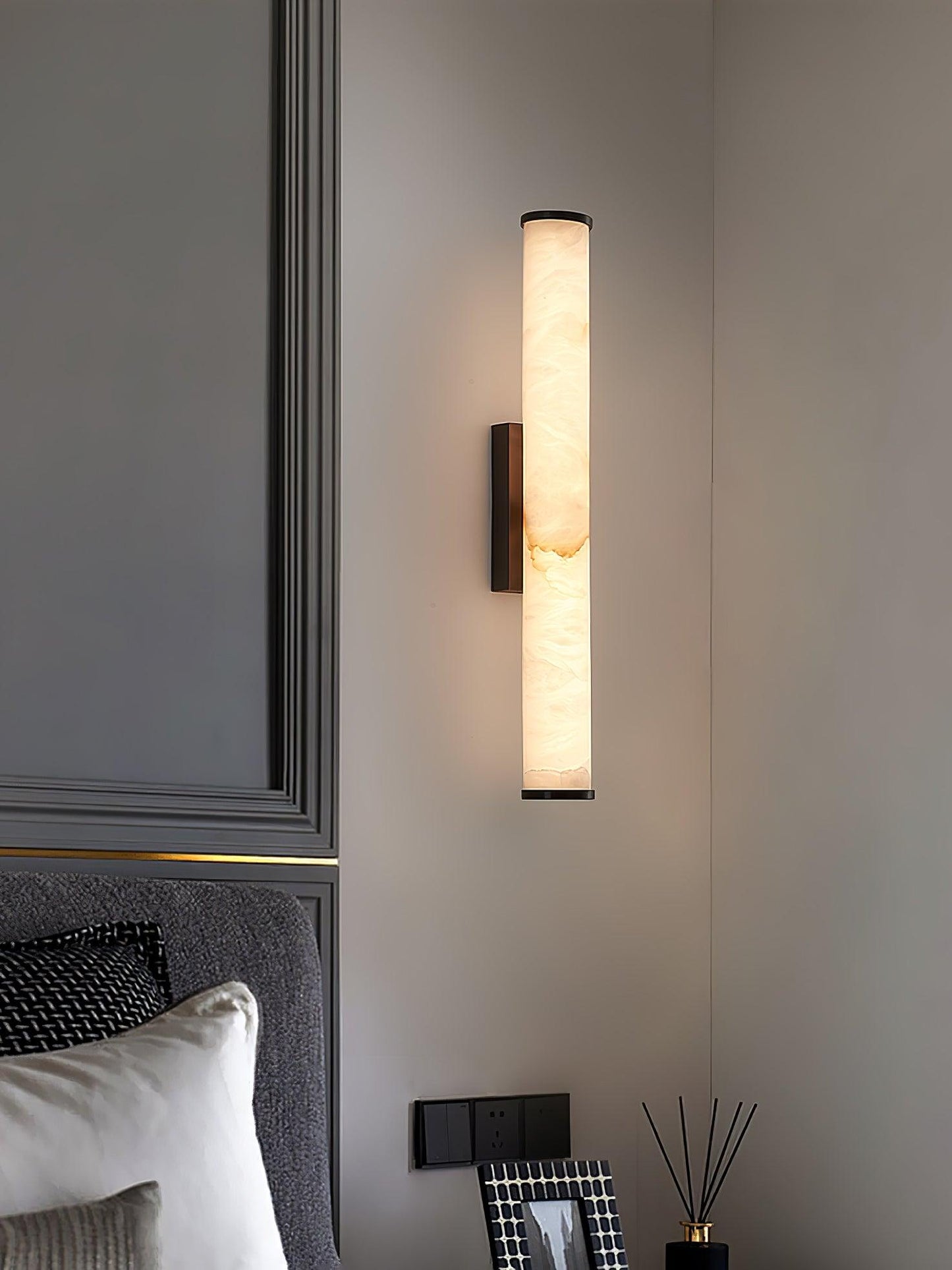 Contemporary White Glass LED Wall Light Fixtures