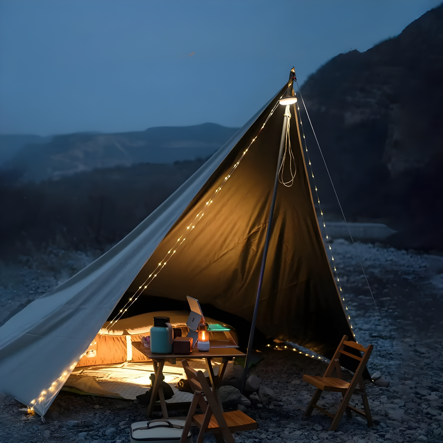 Bright Solar Powered Patio String Lights