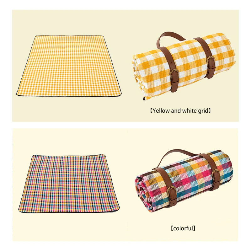 CampLuxe | Foldable Waterproof Picnic Blanket – Stylish Plaid Mat for Outdoor Adventures 5
