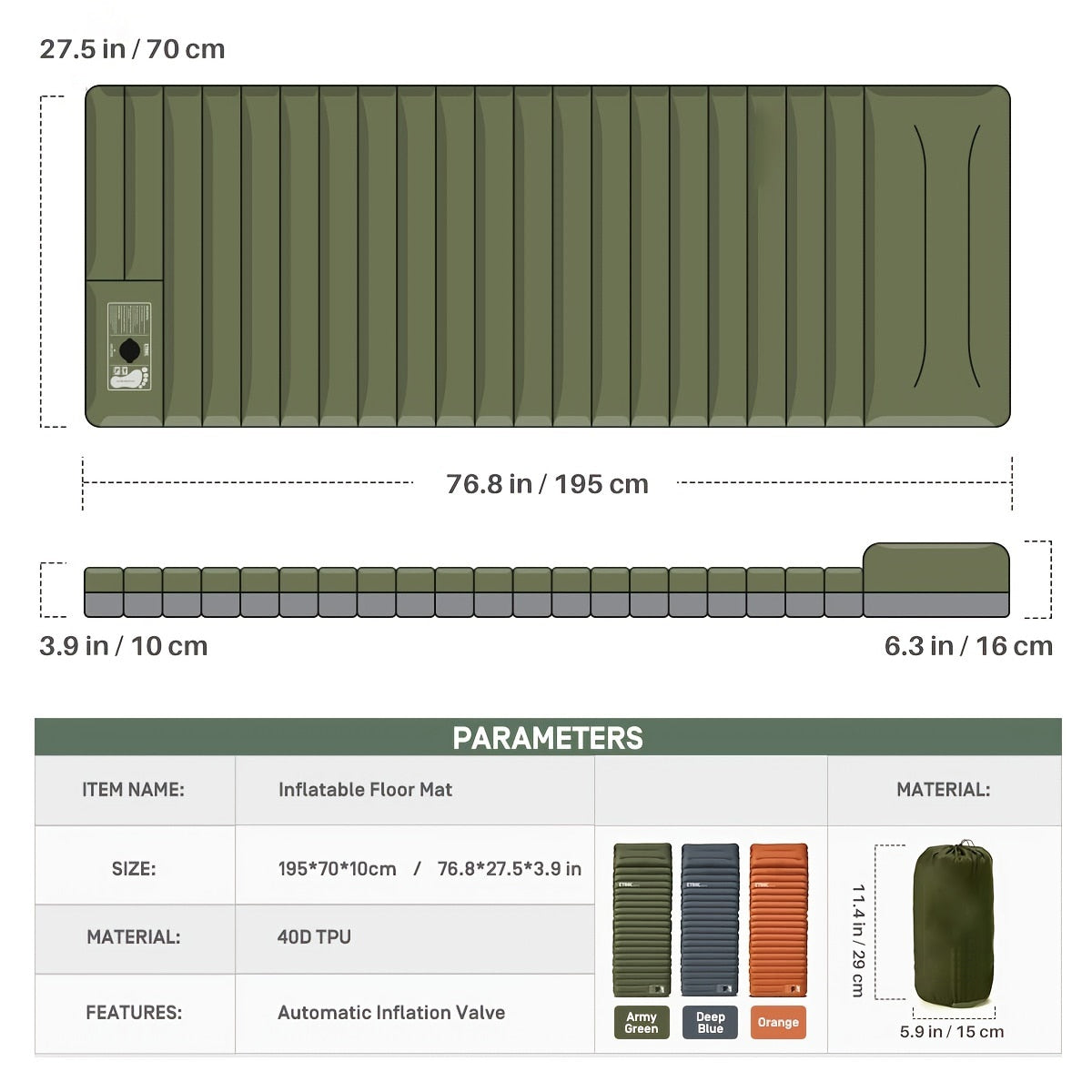 Portable Air Bed Mattress for Camping