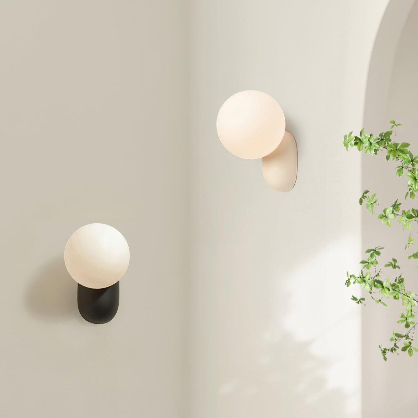 Modern Glow Resin Wall Lamp
