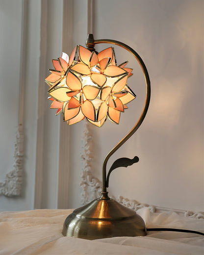 Elegant Shell Glass Table Lamp