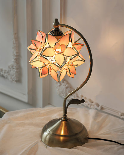 Elegant Shell Glass Table Lamp