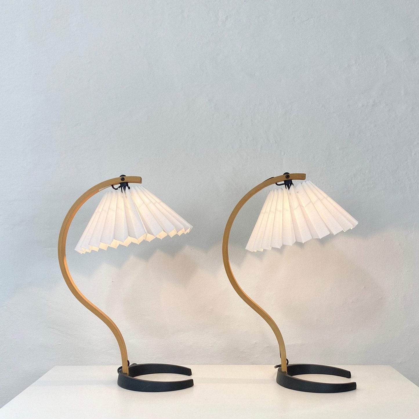 Rustic Wooden Desk Lamp with Organic Shape