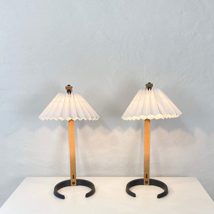 Rustic Wooden Desk Lamp with Organic Shape