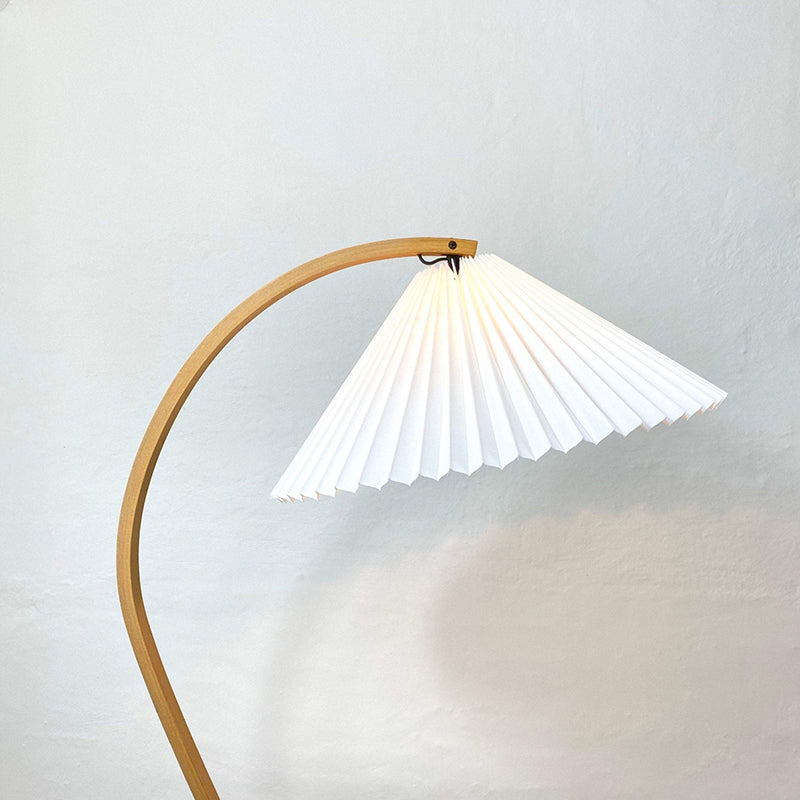 Rustic Wooden Desk Lamp with Organic Shape
