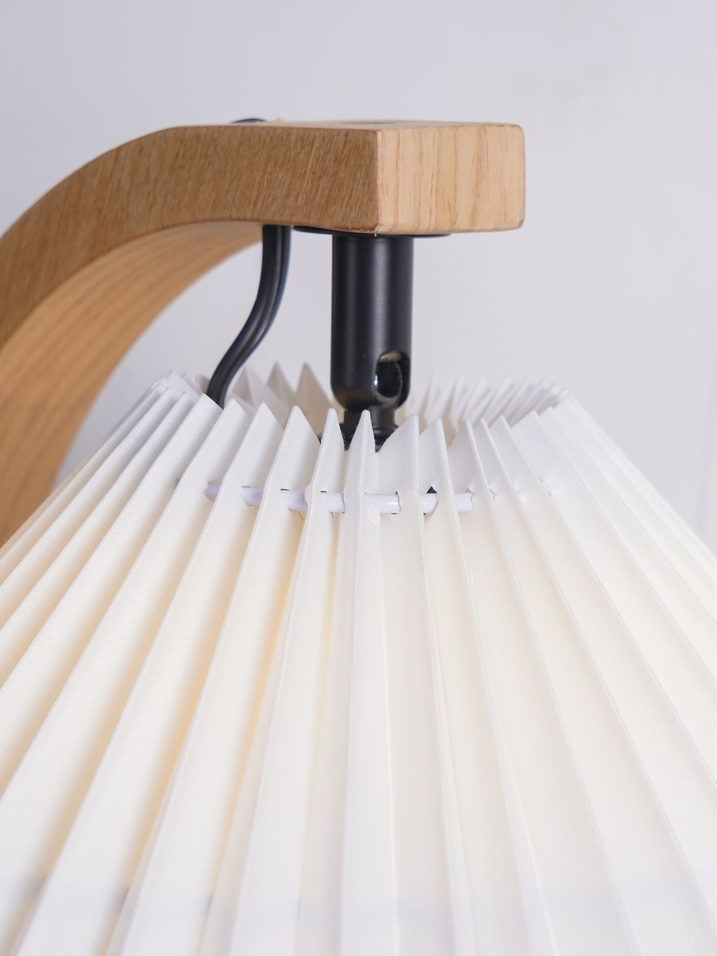 Rustic Wooden Desk Lamp with Organic Shape