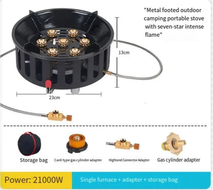 Portable Outdoor Gas Camping Stove with Auto Ignition