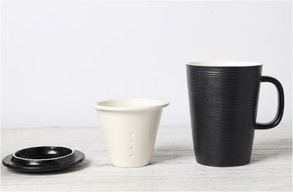 Porcelain Tea Steeper Cup With Lid