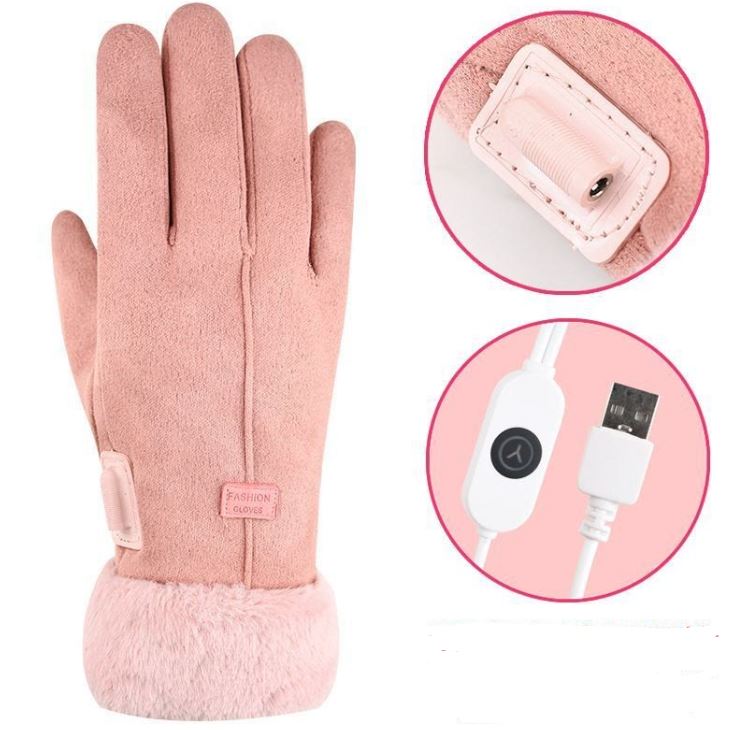 Warm Waterproof Touchscreen Gloves with 3 Heat Settings