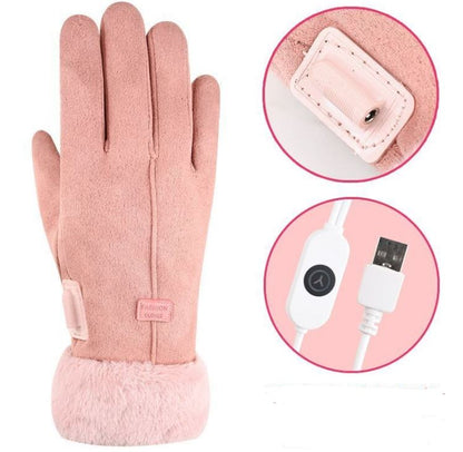 Warm Waterproof Touchscreen Gloves with 3 Heat Settings