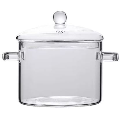 Durable Glass Stovetop Cooking Pot