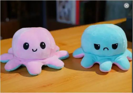 Cuddly Octopus Reversible Stuffed Animal Toy