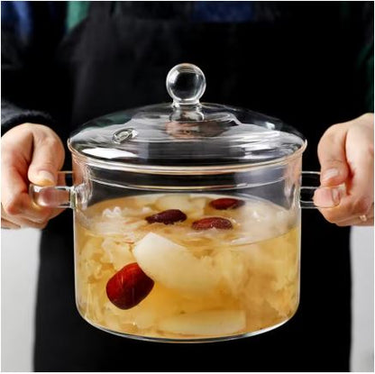 Durable Glass Stovetop Cooking Pot - Fesara