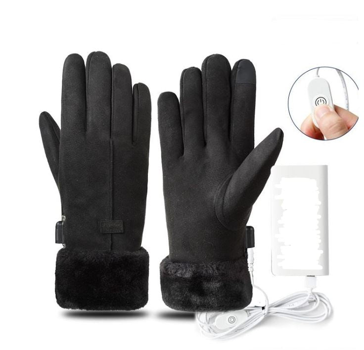 Warm Waterproof Touchscreen Gloves with 3 Heat Settings