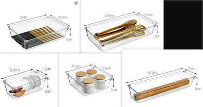 Practical Kitchen Drawer Tray for Silverware & Tools