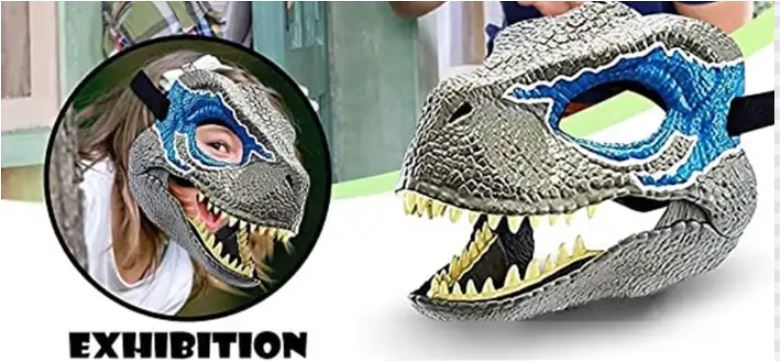 Fun Dino Pet Mask with Moving Jaw - Fesara