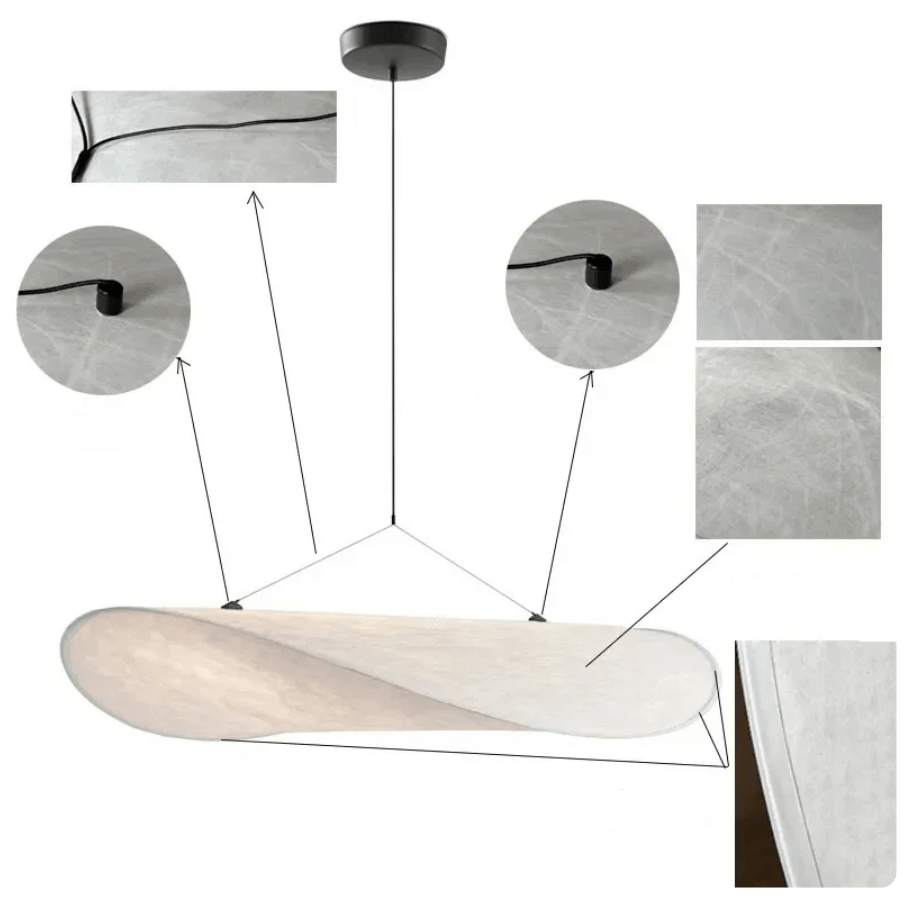 Luxurious Silk Pendant Light - Elegant Home Decor